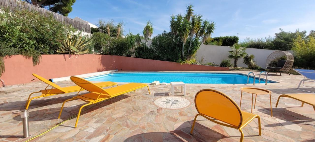 Villa Palm' Issambres 6-7 Personnes, Clim, Avec Piscine, Jardin Et Parking Prives La Garonnette-Plage Exteriör bild