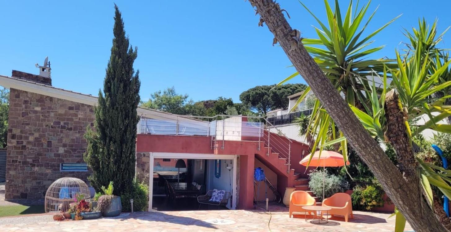 Villa Palm' Issambres 6-7 Personnes, Clim, Avec Piscine, Jardin Et Parking Prives La Garonnette-Plage Exteriör bild